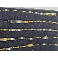 Ring/Band Lot/Tray – Various Sizes – Base Metals