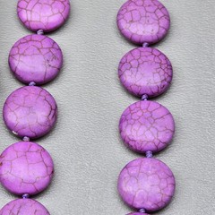Necklace Lot Statement Beaded Red Yellow Chip Stone Purple Disc Jewelry 4 Pcs