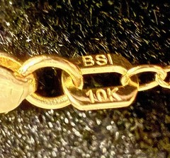 10K Solid Yellow Gold Anchor Mariner Chain Necklace 20” 1.8mm Dainty Minimalist