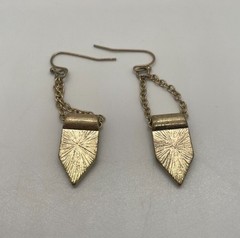 Yellow Arrowhead Dangle Earrings Shaped Drop Hook