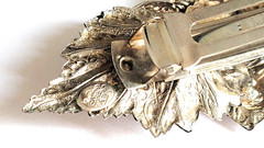 Kirks Folly Repousse Hidden Dragon Large Barrette 4 5/8ths Wide Made in France