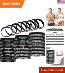 32 Bible Verse Silicone Bracelets – Uplifting Christian Wristbands for All Ages