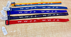 5PCS WWJD Adjustable Bracelets Pack Christian Gift What Would Jesus Do Bands A40