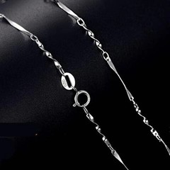 Real SILVER Unique Jewelry SOLID 925 Sterling Silver Chain Necklace