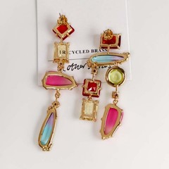 Other Stories Crystal Statement Drop Earrings Chic Women Party Vacation Jewelry