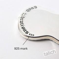 925 Sterling Silver & Brass Stampunk Gear Guitar Small Pendant Music Lover Gift
