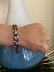 Classic Solid Copper Magnetic Bracelet Men Arthritis Pain Relief Stress Antique