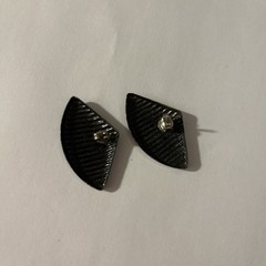 black and white earrings