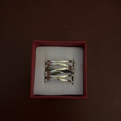Sterling Silver ring with spiral multi band design