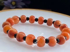 5pcs 10mm Certified Grade A Natural Jade Round Beads Bracelet 金丝玉-s3365