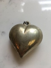 Heart Pendant Aluminum -1 1/2 x 1 1/2 inches – pendant only