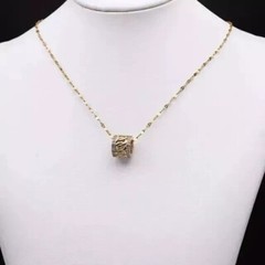 2Ct Round Cut Simulated Diamond Cylinder Shape Pendant In 14K Yellow Gold Plated