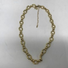 Express Gold Oval Chain Link Necklace 18″