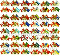 High Quality Flag emblem Pins – Country with Canada Lapel Pins – Flag Badge New
