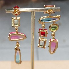 Other Stories Crystal Statement Drop Earrings Chic Women Party Vacation Jewelry