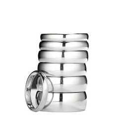 3mm-10mm White Tungsten Carbide Polished Wedding Ring * Custom Engraved *