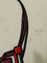 Geometric Necklace France MOD Statement Red Black Pink Batucada