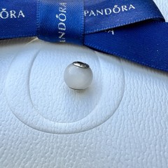 Authentic Pandora Essence Collection White Milky Quartz HOPE Charm #796008MQ