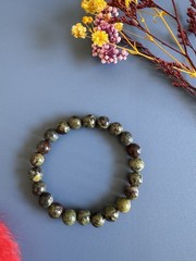 8mm Natural Dragon Blood Stone Bracelet