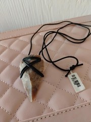 Agate Arrowhead Wrapped Pendant Necklace