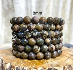 Wholesale Lot 6 Pcs Natural Que Sera 8mm 7.5” Crystal Healing Stretch Bracelet
