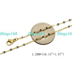 Designer Inspired18K Yellow/White Gold Filled Lip Shape Link Chain Necklace T082
