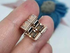 Authentic Pandora Rose Silver Two-tone Insignia Logo Safety Chain Clip Charm