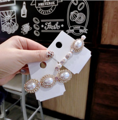 Fashion Women Pearl Crystal Hair Clips Elegant Bobby Hair Clip Accessories