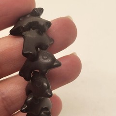 Black Stone Dolphin Bracelet