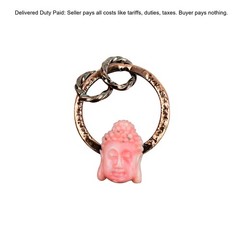 Carved Buddha Shell Stone Copper Designer Sister Handcrafted Pendant Jewelry