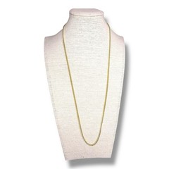 Gold Tone 24” Length Chain Style Necklace Adult Unisex Classic Retro