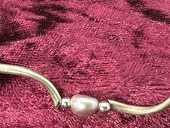 Easy Slip-on Silver Toned Metal 6 in. Stretch Bracelet/Bangle