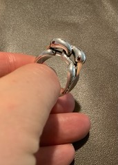 Silver Swan Ring Bird Love Boho VTG CZ Size 7 Artisanal Museum Art Animal Y2K