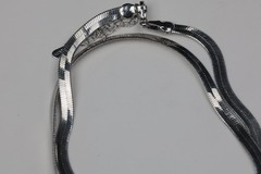 Sterling Silver Herringbone Snake Chain Necklace 925 Flat 16-18″ 10g