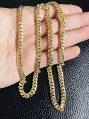 Men’s Solid 14k Yellow Gold 6mm Miami Cuban Link Chain 24″ Necklace