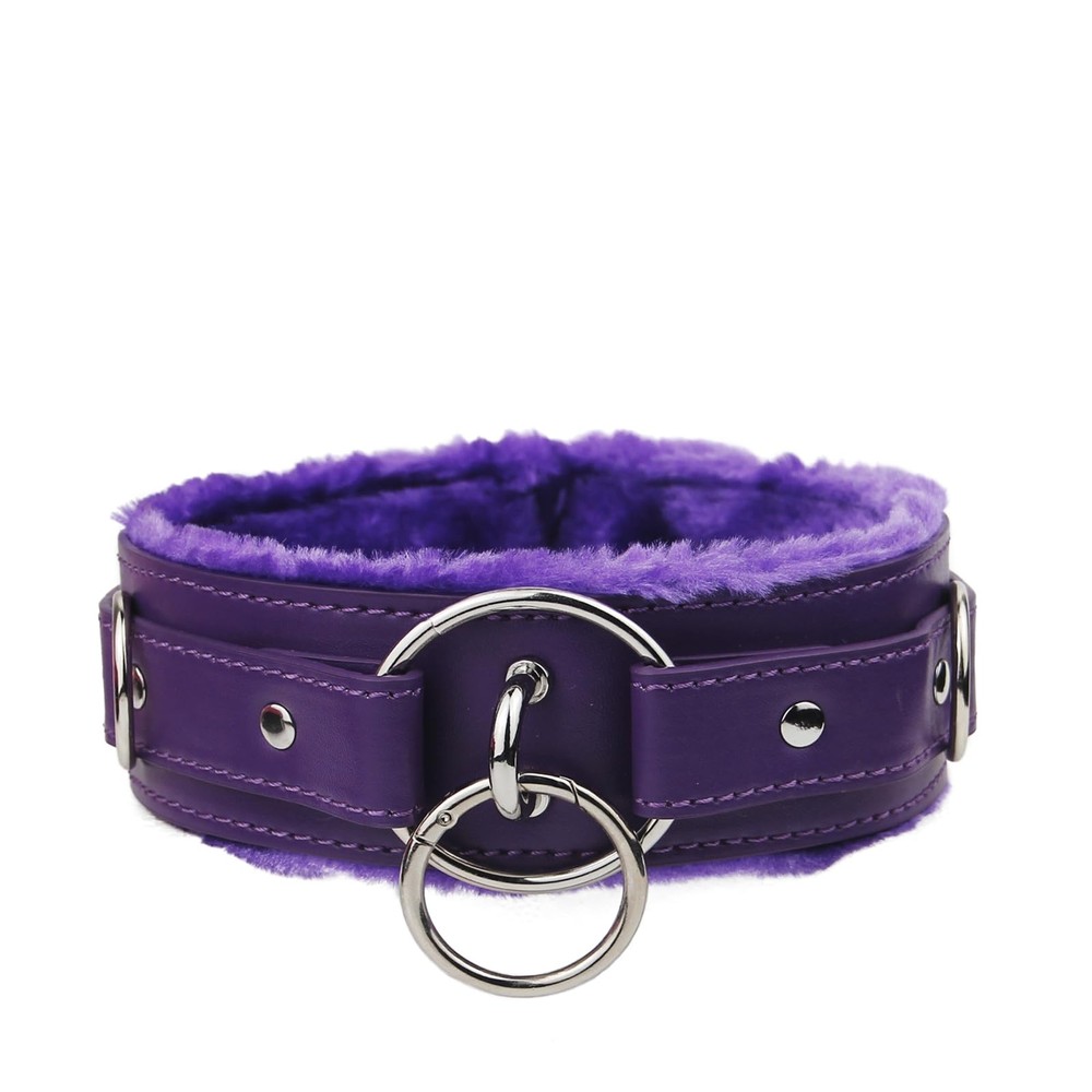Leather choker Collar with Lock Adjustable Size for women