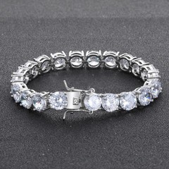 8mm Hip Hop Men Women Tennis Chain Round Tennis Bracelet 7-9″ Charming