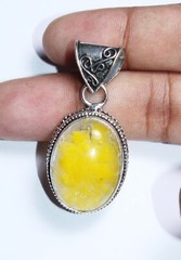 Top Garden Quartz Oval Shape Handmade Gemstone Pendant Jewellery Size 2 Inches