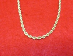 14KT GOLD PLATED 20″ 4MM ROPE FRENCH STYLE CHAIN NECKLACE WITH MAGNETIC CLASP