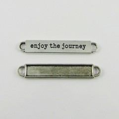 Bulk Enjoy the Journey Charm Message Link Connector 50×8.5mm Select Qty
