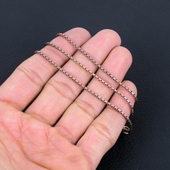 100% Pure Copper Box Chain Necklace, Herringbone Design, Eco-Friendly Pendant Je