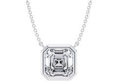 IGI Certified 1.5 Carat Asscher Cut Diamond Pendant | Lab Grown | Fine Jewelry