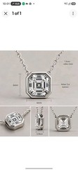 IGI Certified 1.5 Carat Asscher Cut Diamond Pendant | Lab Grown | Fine Jewelry