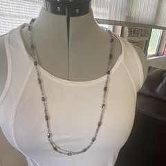 Multicolor Beaded Chain Necklace, Ball/Bead Chain, Round Beads