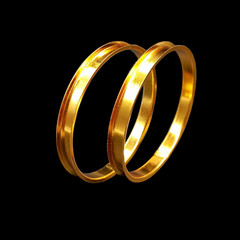 Golden Silver Blank Bangles for Gemstone Inlay All Size Available SET OF 10 Pcs