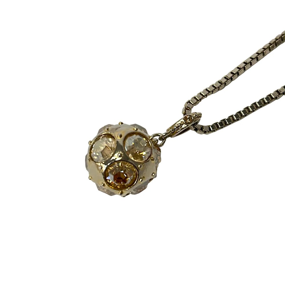 EPOCA Gold Silver Hardware Rhinestones Necklace