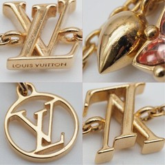 Louis Vuitton Bracelet Lulugram 19.5cm GP M00801 Women’s Logo Flower Used