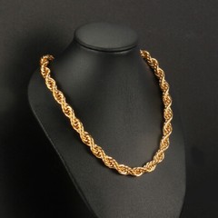 8/10mm Wide 316L Stainless Steel Women Men Rope Chains Necklaces 16”-47”