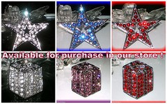 CLEAR RHINESTONE SILVER WHITE GOLD PLATED 5 POINT STAR PIN BROOCH CHRISTMAS GIFT