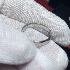.925 Sterling Silver Filled Classic Comfort-Fit Round Edge Band Ring Size 10 4MM